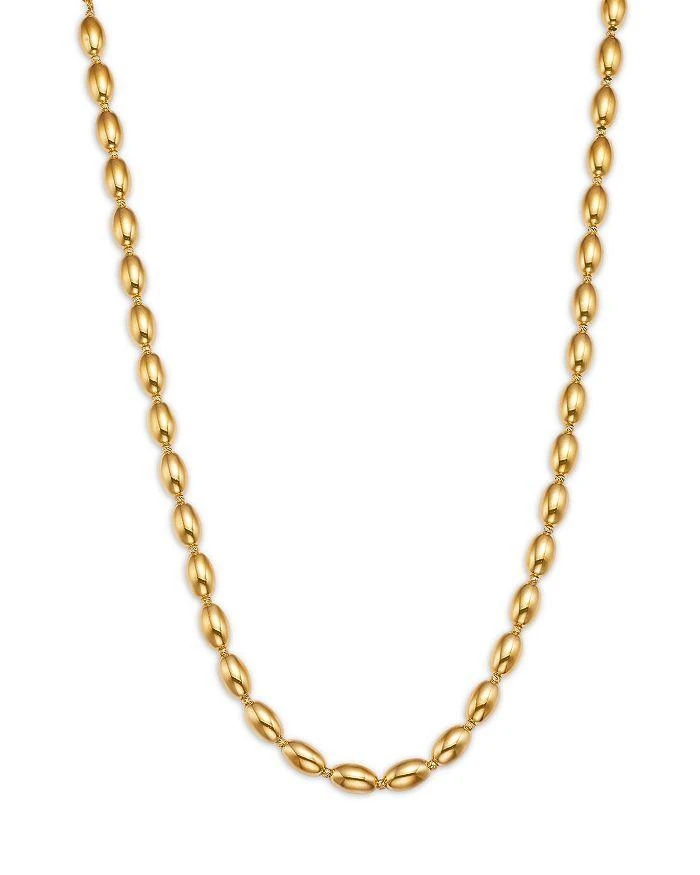 商品Alberto Amati|14K Yellow Gold Oval Bead Necklace, 18",价格¥14748,第1张图片详细描述