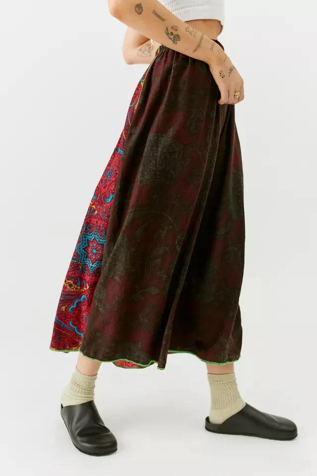 商品Urban Renewal|Urban Renewal Remade Dark Paisley Paneled Maxi Skirt,价格¥113,第5张图片详细描述