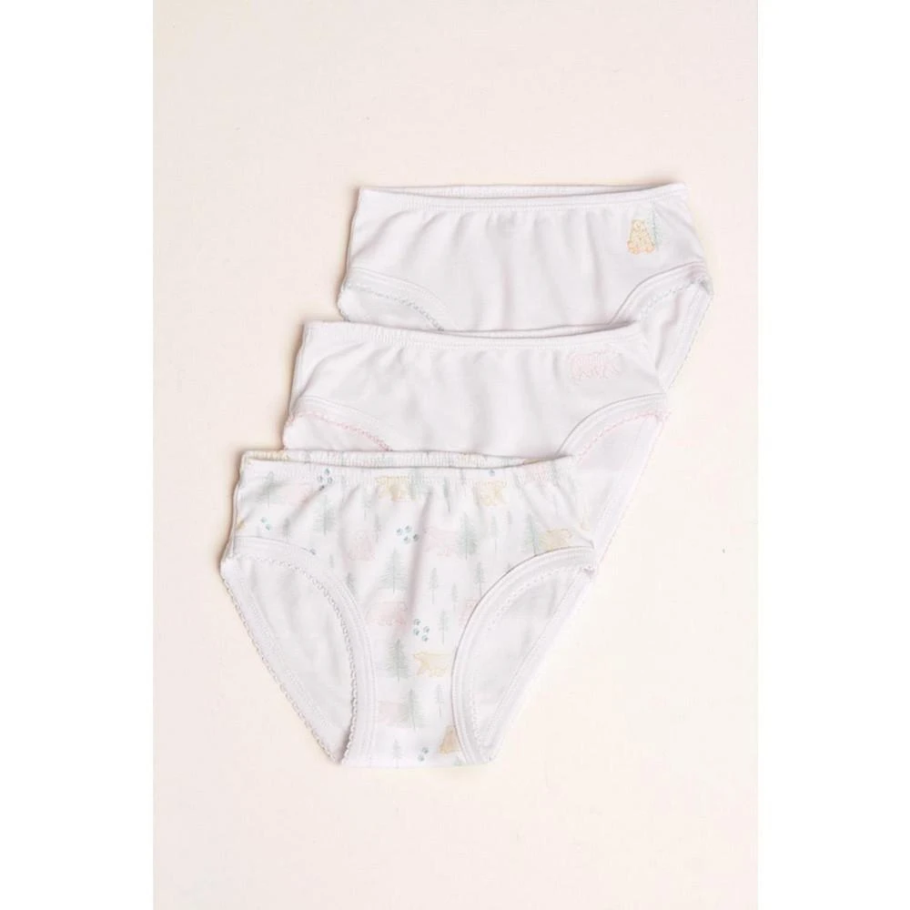 商品babycottons|Ultra Soft girl's peruvian pima cottons Bears underwear 3 pack, with multi-prints for toddler,价格¥75,第1张图片