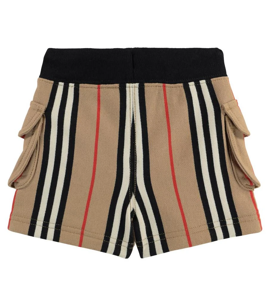 商品Burberry|Baby Icon Stripe棉质针织短裤,价格¥1131,第2张图片详细描述