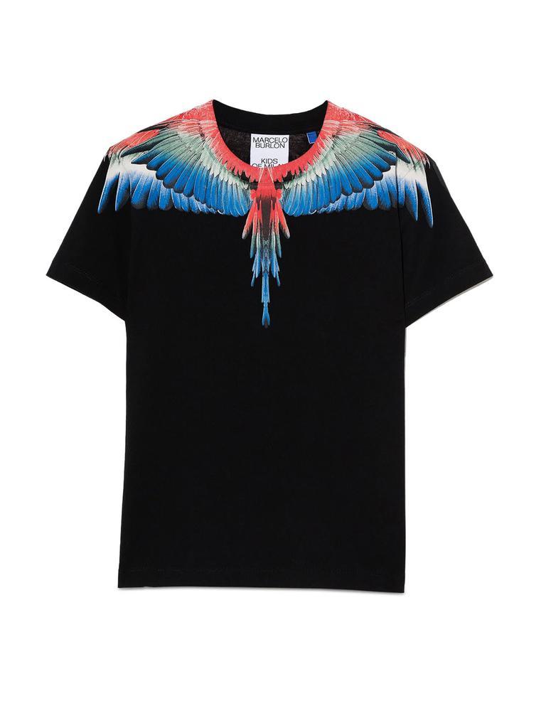 商品Marcelo Burlon|Marcelo Burlon Multicolor Wings T-shirt S/s,价格¥1157,第1张图片
