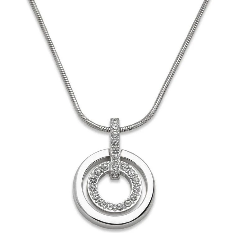 商品Swarovski|Swarovski 项链, Crystal Double Circle Pendant,价格¥659,第1张图片
