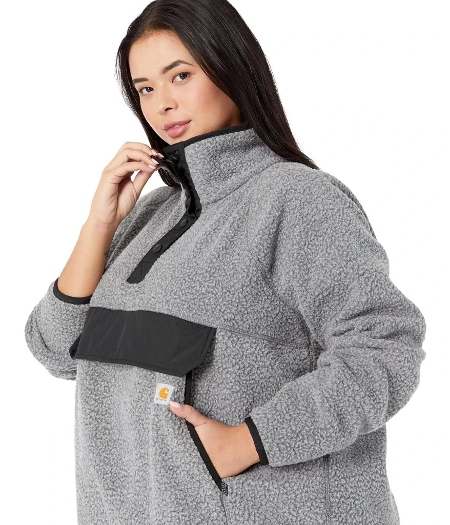 商品Carhartt|Plus Size Fleece 1/4 Snap Front Jacket,价格¥661,第3张图片详细描述