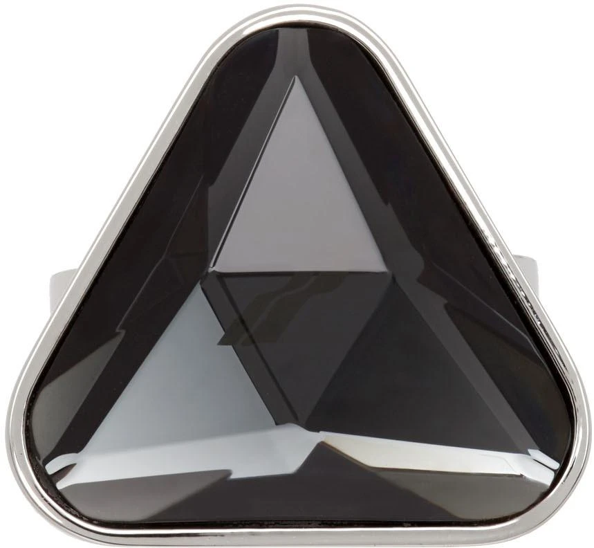 商品We11done|Black Crystal Triangle Cut Ring,价格¥449,第1张图片