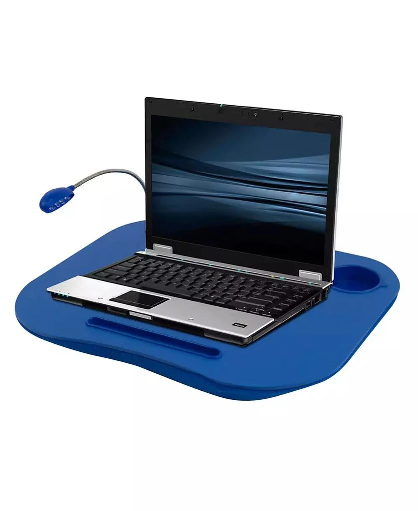 商品Trademark Global|Tg Lap Desk with Built in Cushion, Led Light and Cup Holder,价格¥121,第2张图片详细描述