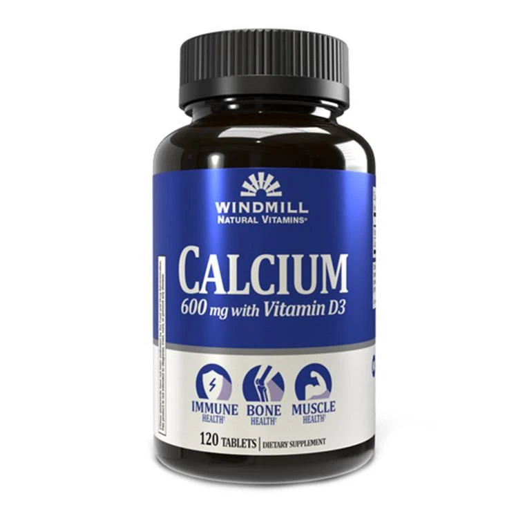 商品Windmill Vitamins|Windmill Calcium 600mg with Vitamin D3 Tablets, 120 Ea,价格¥61,第1张图片