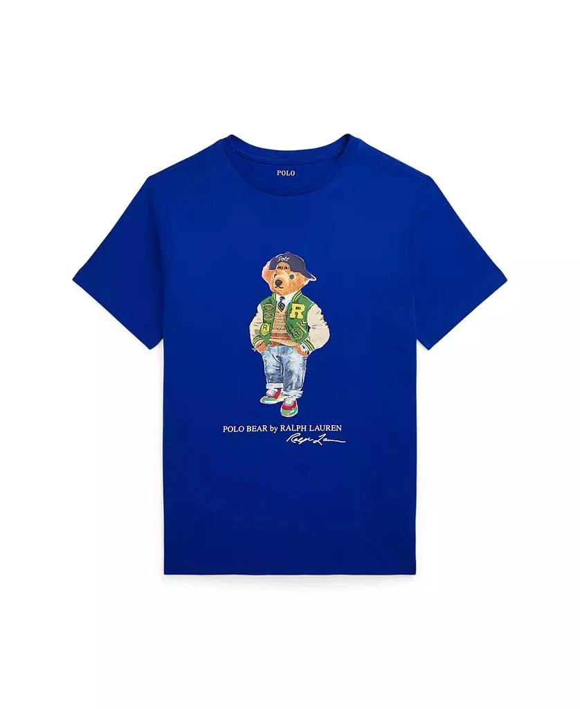 商品Ralph Lauren|Big Boys Polo Bear Cotton Jersey Tee,价格¥141,第4张图片详细描述