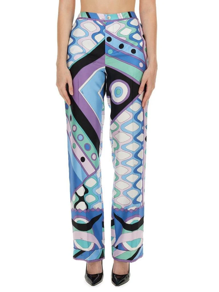 商品Pucci|Pucci Pants & Shorts in Baby Blue,价格¥5224,第1张图片