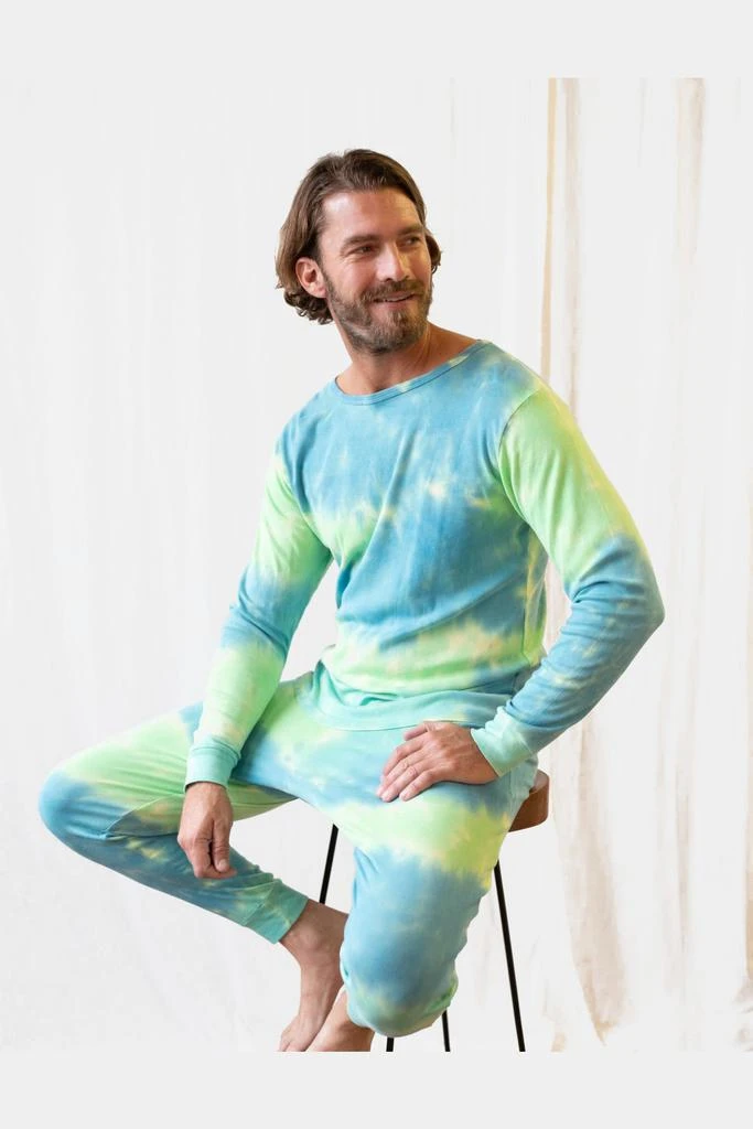 商品Leveret|Ombre Long Sleeve Top & Pants Pajama 2-Piece Set,价格¥378,第3张图片详细描述