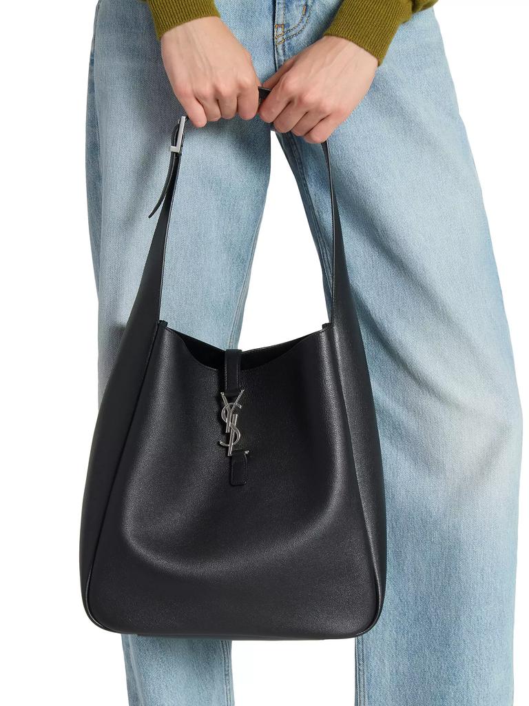 【関税・送料込】Saint Laurent Le 5 a 7 Supple Large グレー LE 5 À 7 supple LARGE in grained leather | Saint Laurent