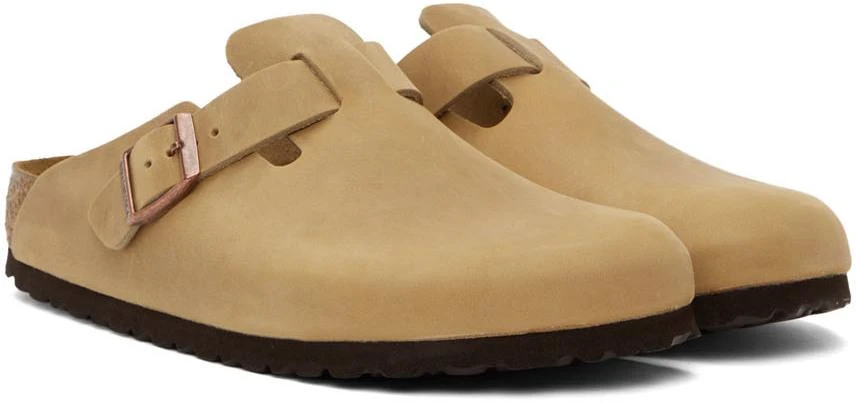 商品Birkenstock|Beige Regular Boston Clogs,价格¥1347,第4张图片详细描述