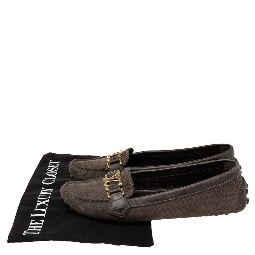 Louis Vuitton Brown Suede And Leather  Loafers Size 38 商品