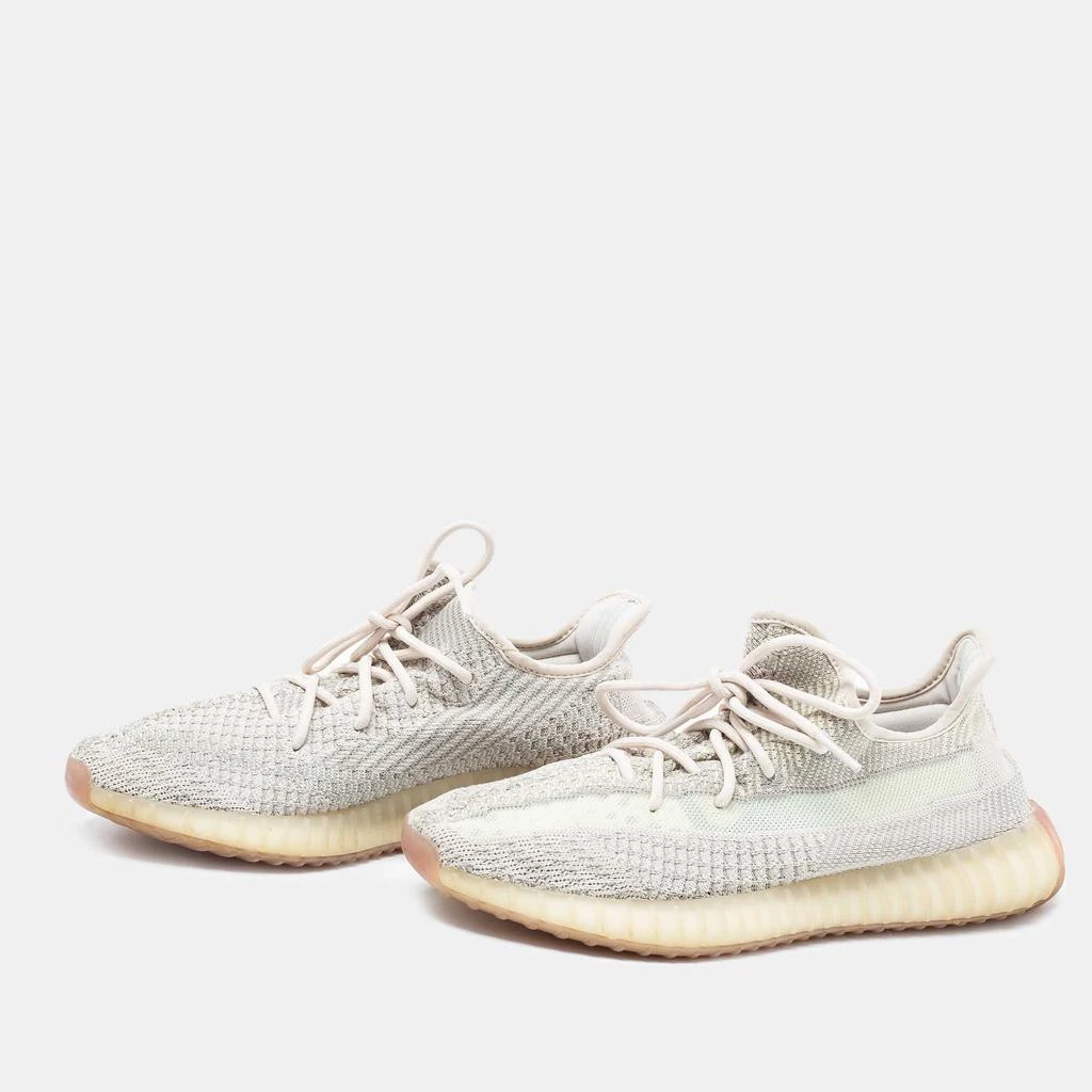 商品[二手商品] YEEZY|Yeezy x Adidas Beige/Grey Knit Fabric Boost 350 V2 Citrin Sneakers Size 43 1/3,价格¥2380,第2张图片详细描述