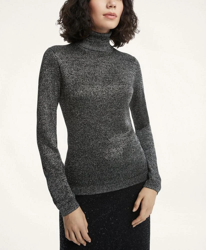 商品Brooks Brothers|Sparkle-Knit Turtleneck Sweater,价格¥654,第1张图片