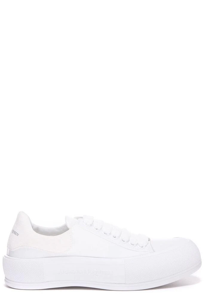 商品Alexander McQueen|Alexander McQueen Deck Plimsoll Lace-Up Sneakers,价格¥2195,第1张图片