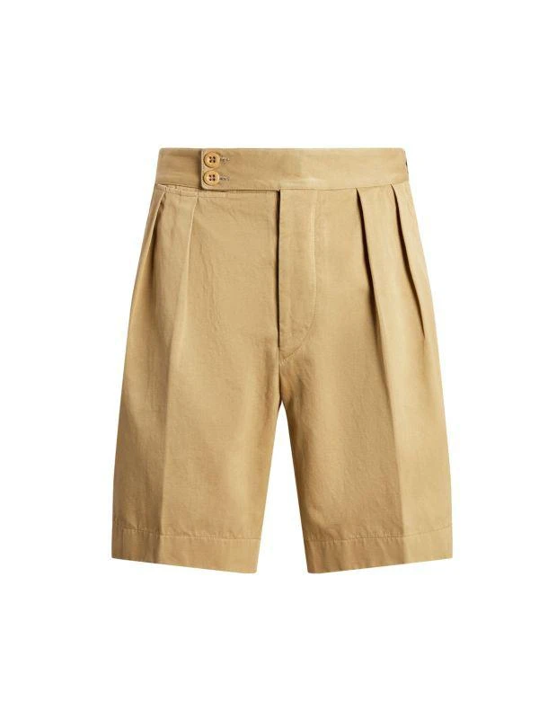 商品Ralph Lauren|Holden Twill Pleated Bermuda Shorts,价格¥826,第4张图片详细描述