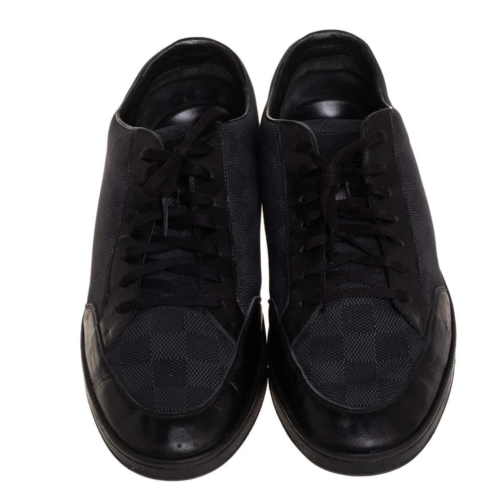 商品[二手商品] Louis Vuitton|Louis Vuitton Damier Graphite Nylon and Leather Offshore Sneakers Size 44,价格¥3697,第3张图片详细描述