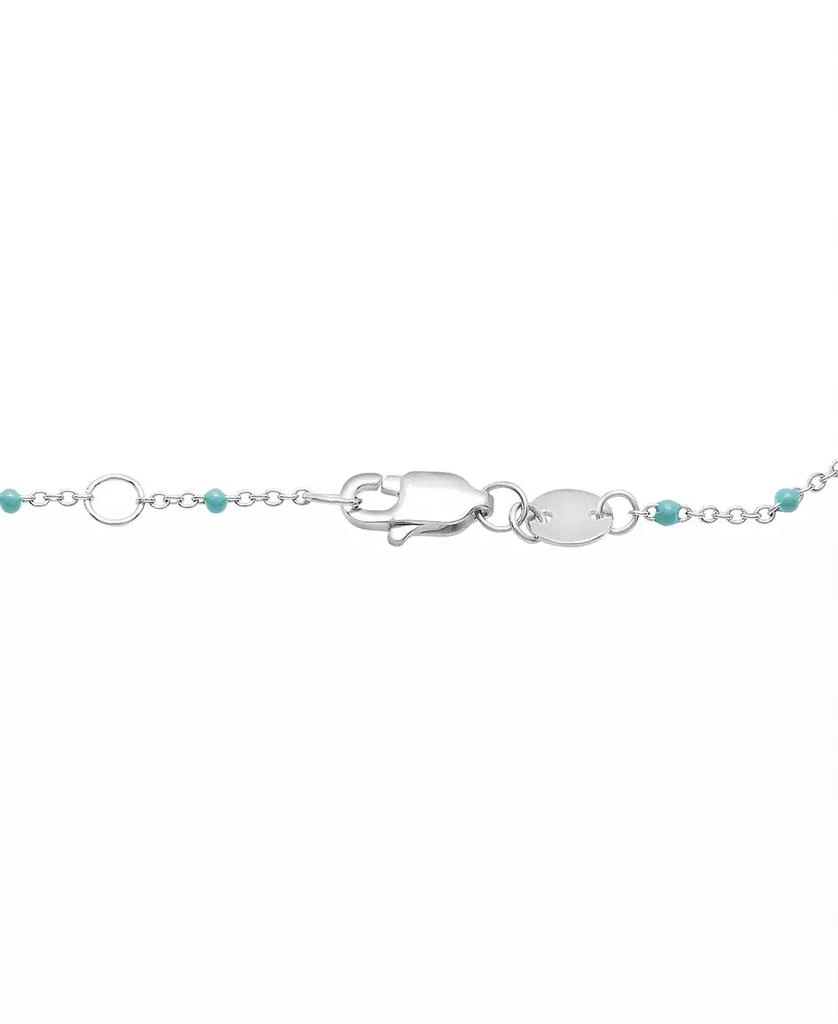 Aquamarine (1/5 ct. t.w.) & Enamel Bead Link Bracelet in Sterling Silver (Also in Additional Gemstones) 商品
