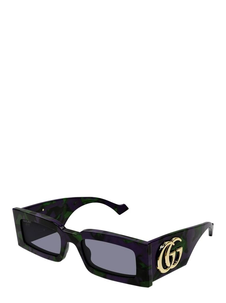 商品Gucci|Gucci Eyewear Rectangular Frame Sunglasses,价格¥1977,第2张图片详细描述