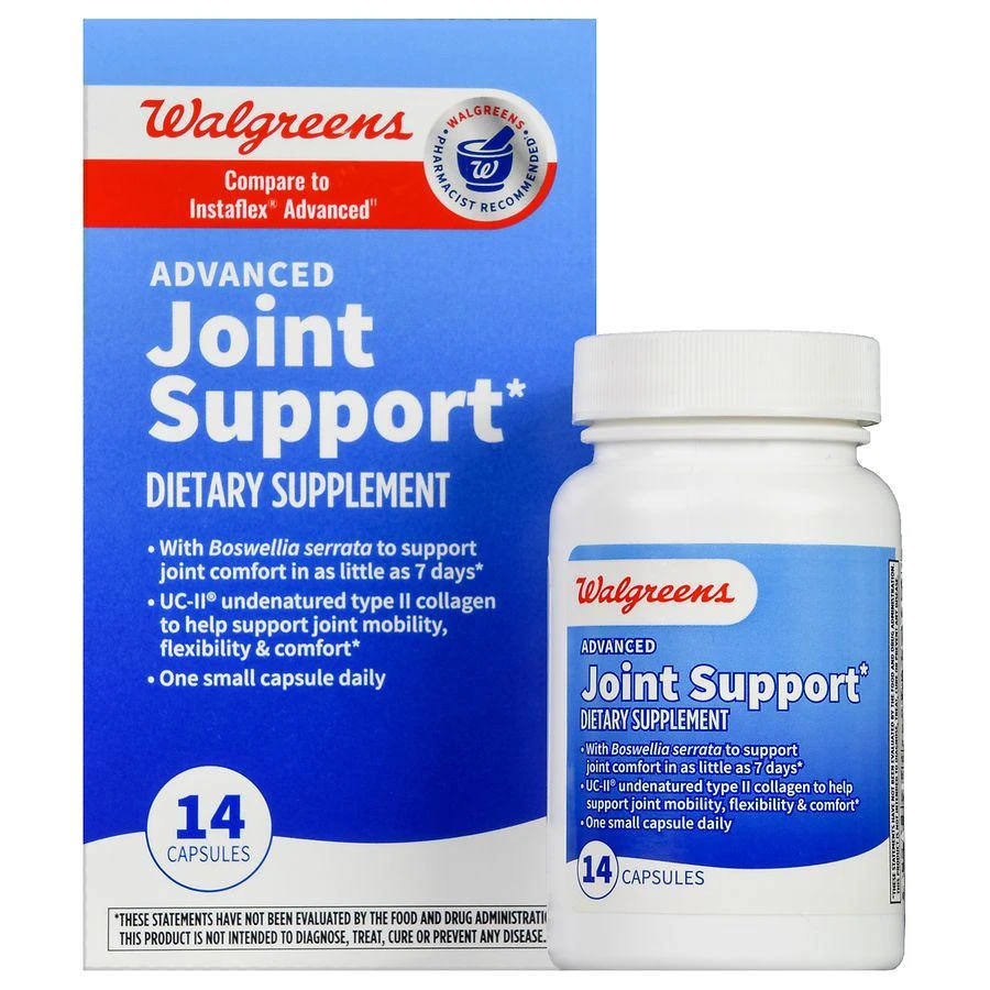 商品Walgreens|Advanced Joint Support Capsules (14 days),价格¥166,第1张图片