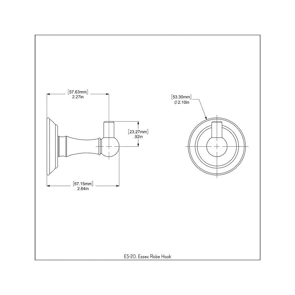 商品Allied Brass|Essex Robe Hook,价格¥204,第2张图片详细描述
