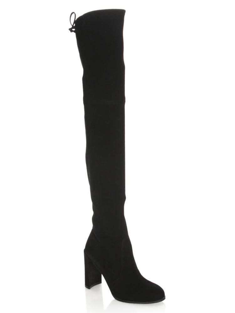商品Stuart Weitzman|Hiline 麂皮过膝靴,价格¥2209,第2张图片详细描述
