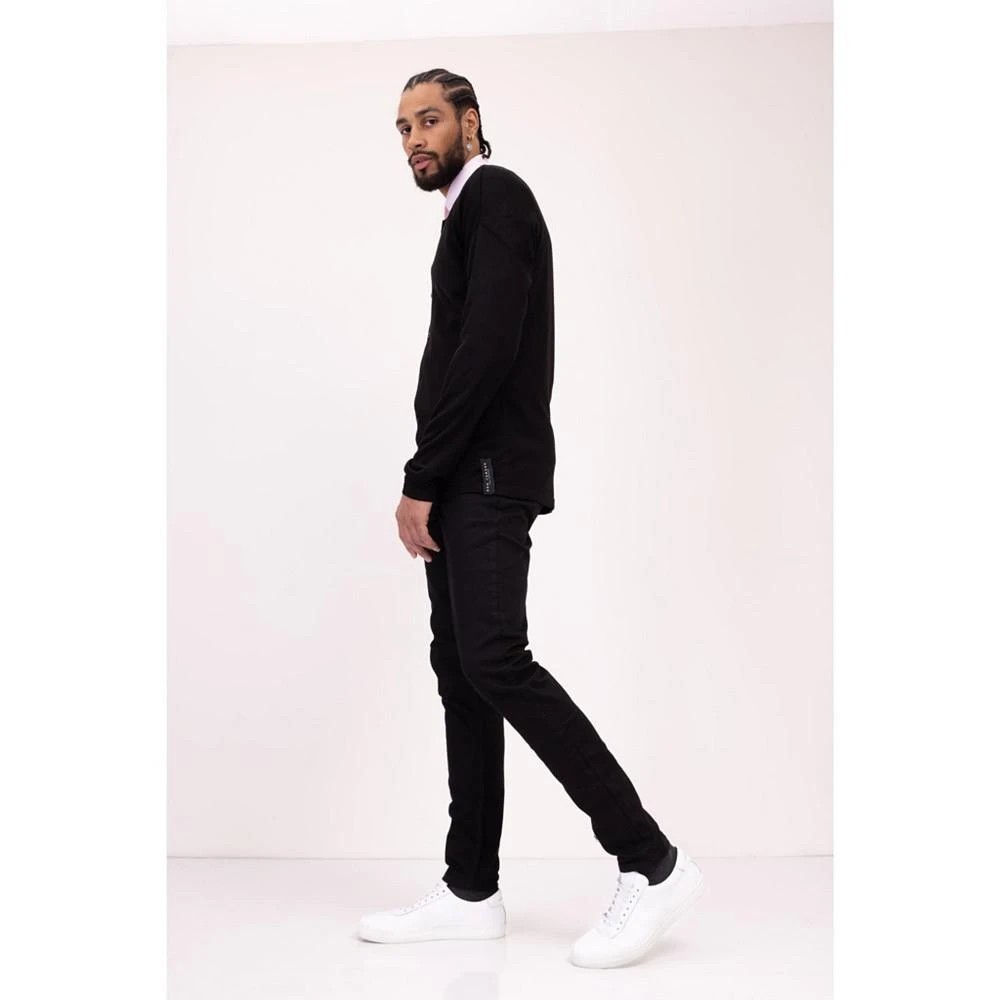 商品RON TOMSON|Men's Modern Lightweight Knit Shacket Sweater,价格¥1447,第4张图片详细描述