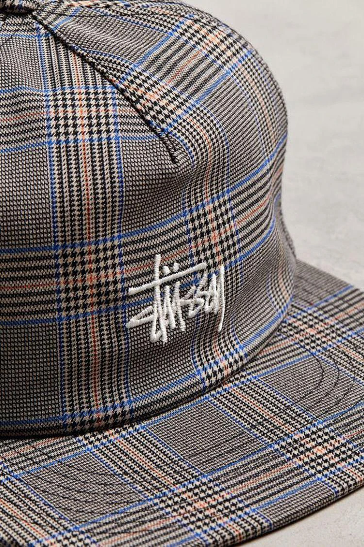 商品STUSSY|Stussy Glen Plaid Snapback Hat,价格¥227,第3张图片详细描述