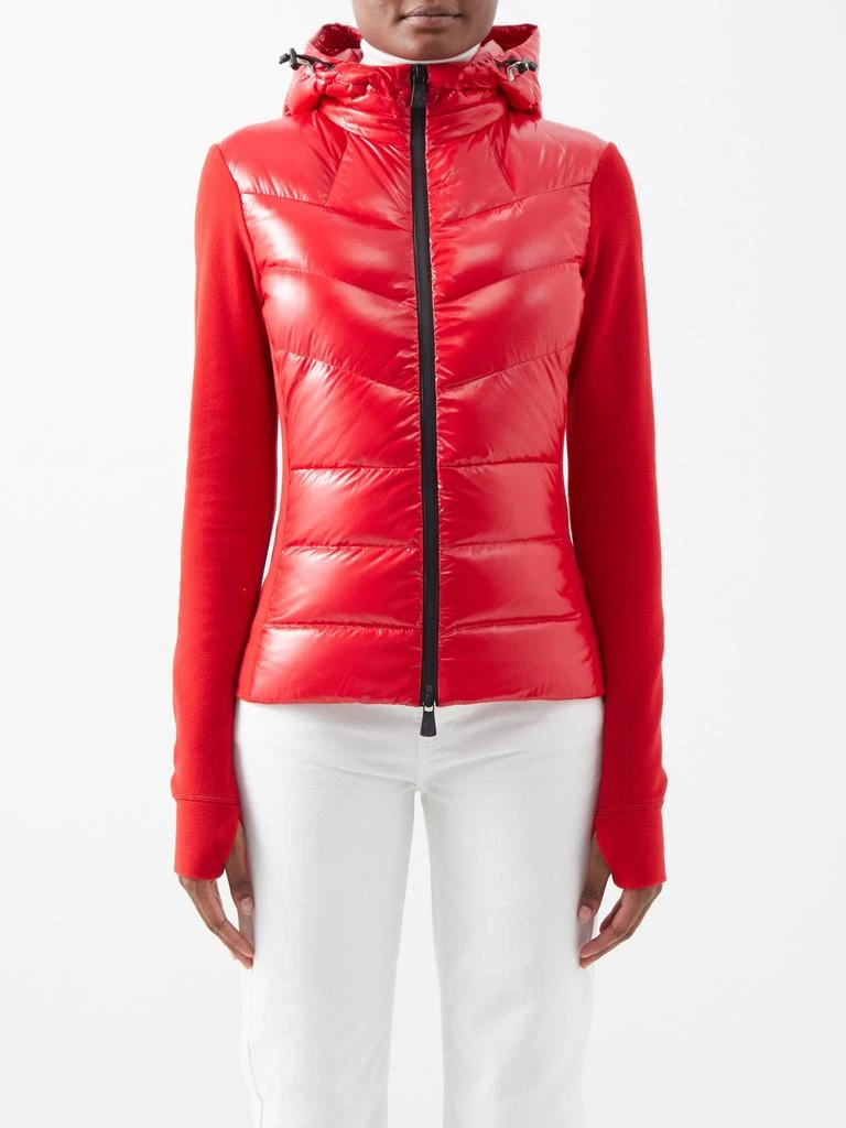商品Moncler|Hooded quilted nylon and fleece down jacket,价格¥3620,第1张图片