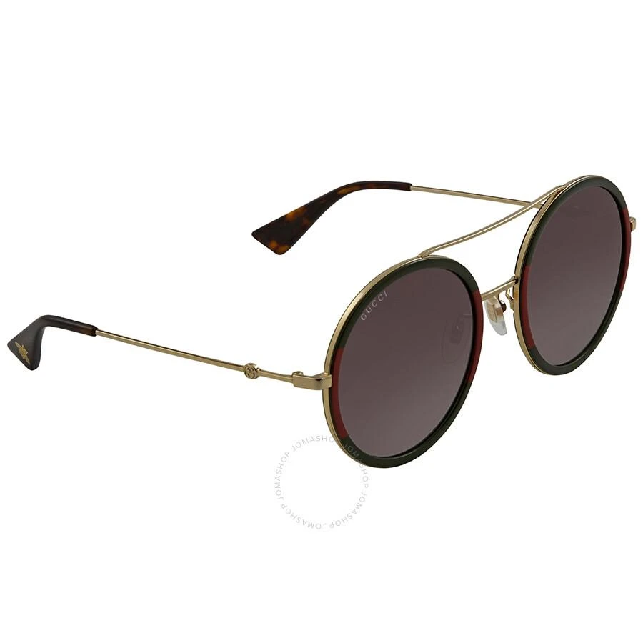 商品Gucci|Green Gradient Round Ladies Sunglasses GG0061S 003 56,价格¥2076,第3张图片详细描述