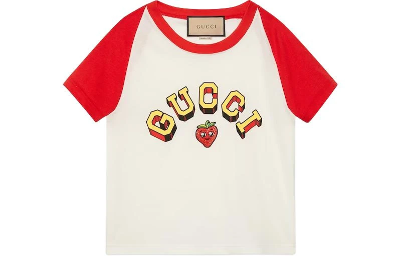 商品[国内直发] Gucci|古驰  字母印花圆领套头短款短袖 T恤 女款 白色,价格¥2221,第1张图片