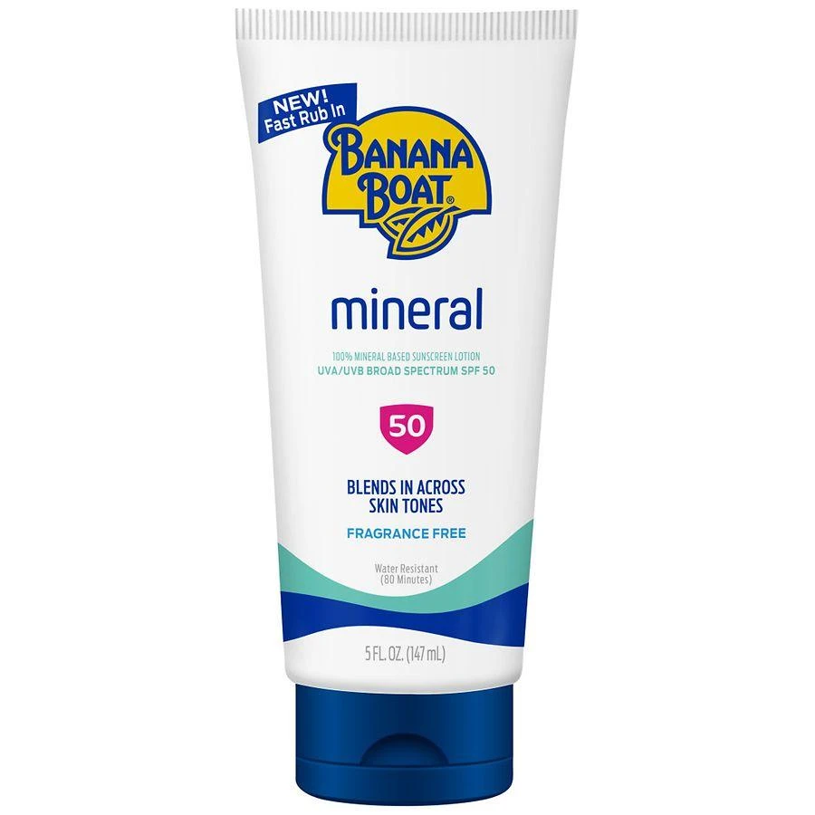 商品Banana Boat|Mineral Sunscreen Lotion, SPF 50,价格¥104,第1张图片