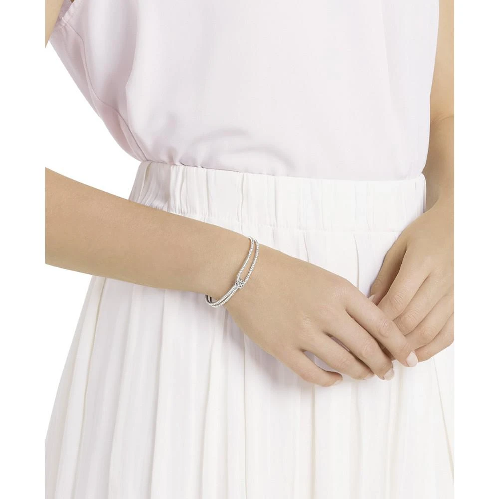 商品Swarovski|Rose Gold-Tone Crystal Knot Bangle Bracelet,价格¥881,第2张图片详细描述