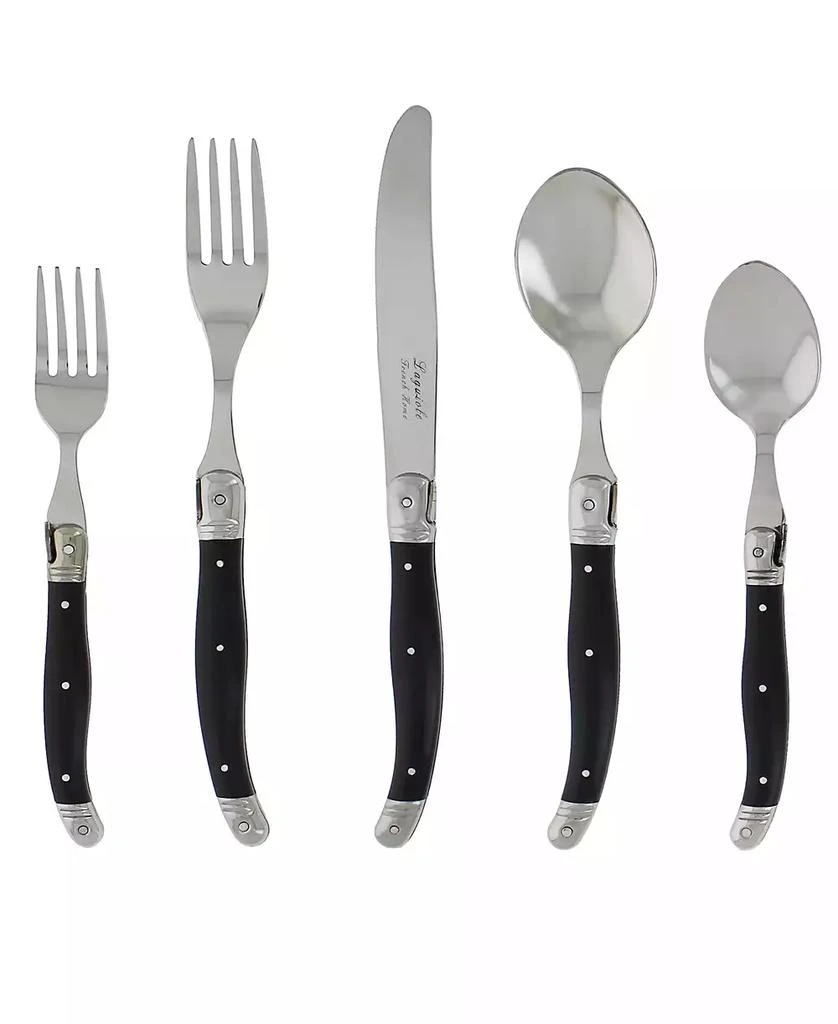 商品French Home|Laguiole 20 Piece Stainless Steel Flatware Set, Service for 4,价格¥760,第1张图片