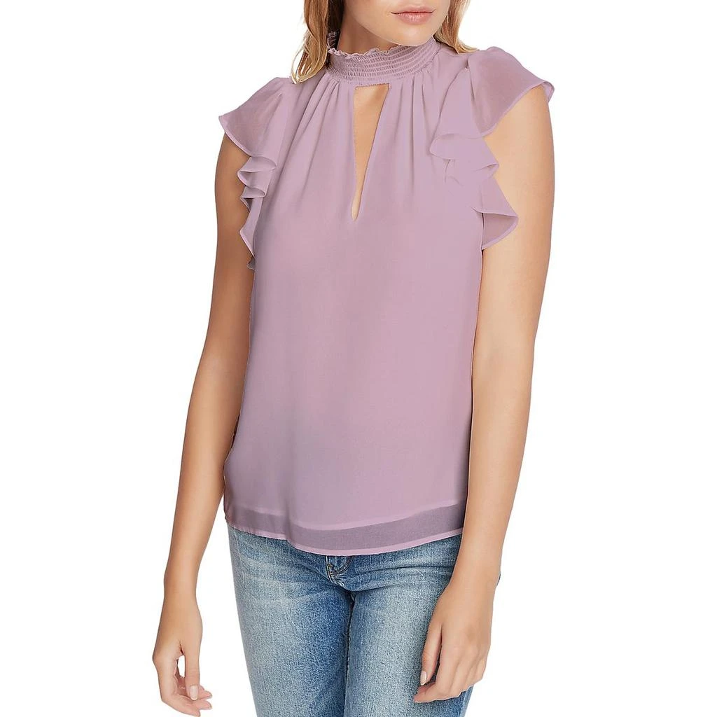商品1. State|1.State Womens Smocked Keyhole Blouse,价格¥76,第2张图片详细描述
