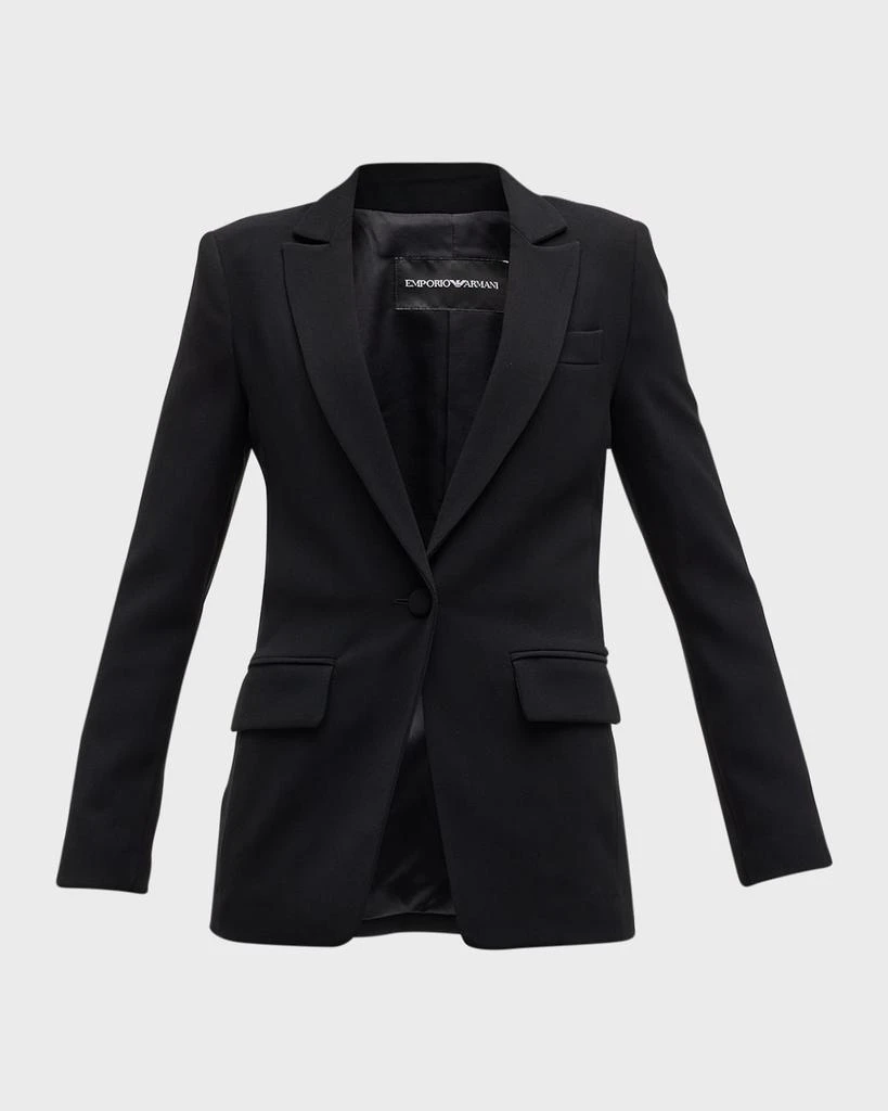 商品Emporio Armani|Peak-Lapel Single-Button Blazer,价格¥4829,第2张图片详细描述