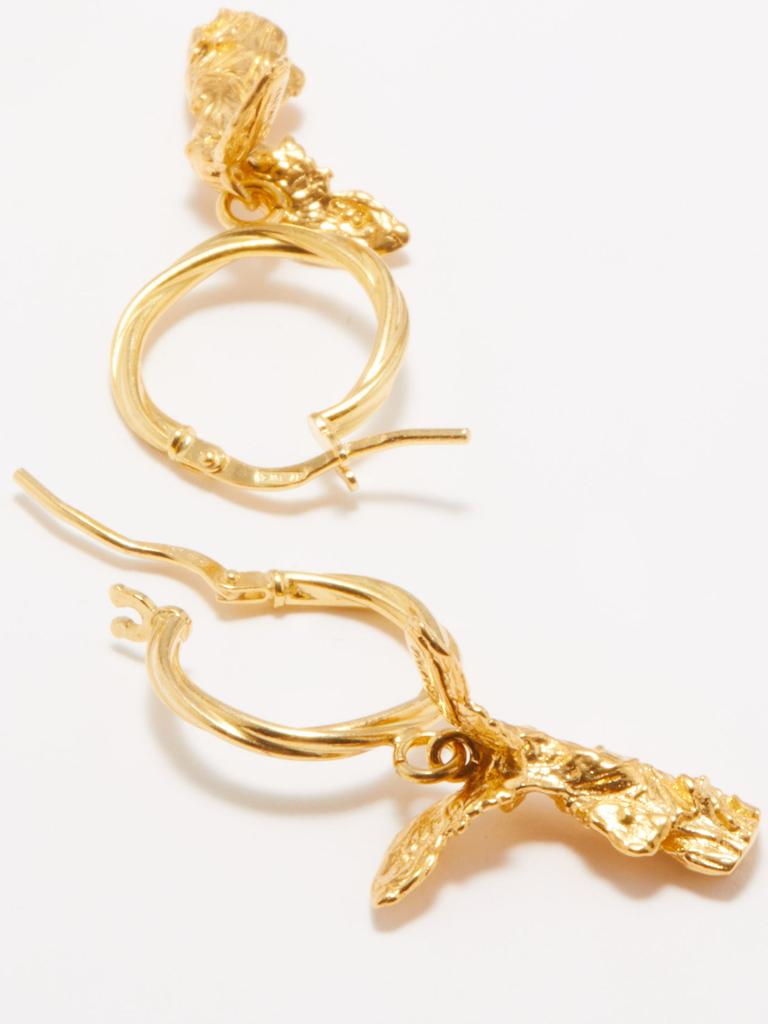 Niki gold-plated hoop earrings商品第5张图片规格展示