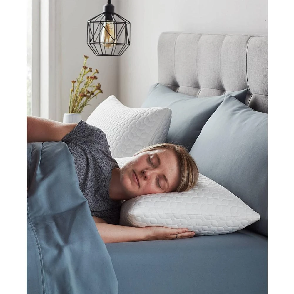 2-pack Customizable Fiber and Shredded Foam Pillow with Zippered Inner Cover 商品
