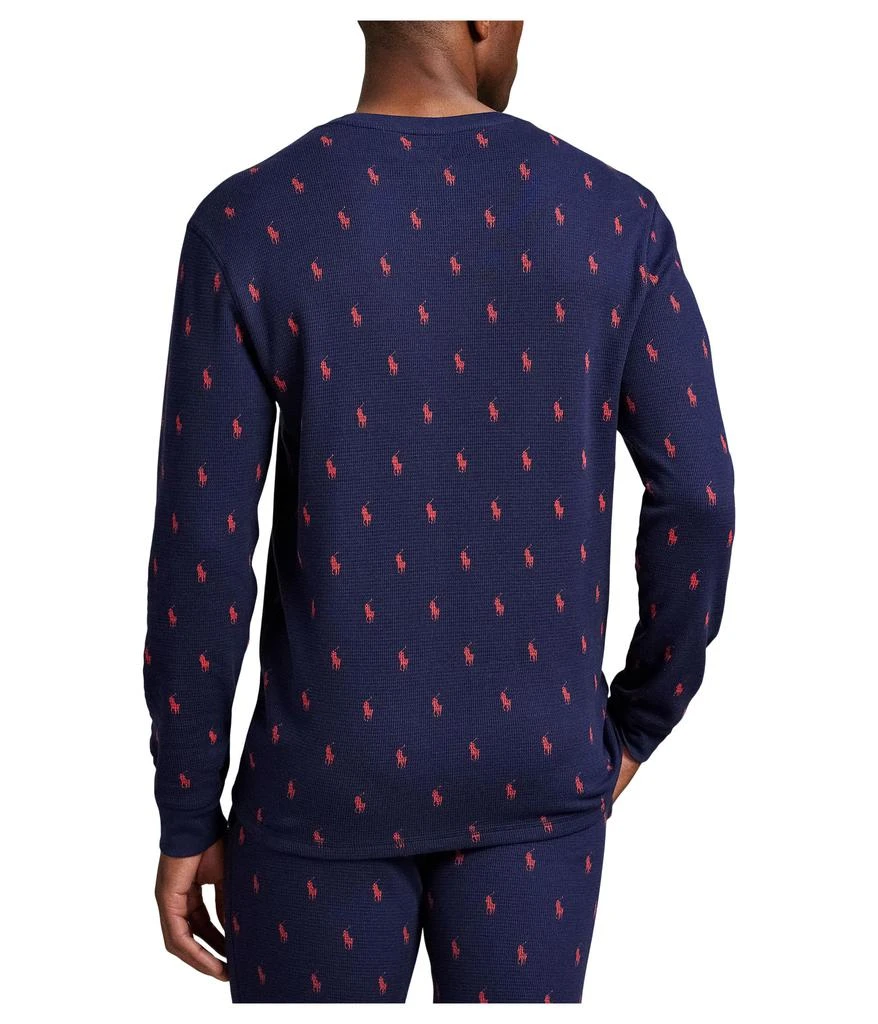 商品Ralph Lauren|Printed Waffle Long Sleeve Crew with All Over Print,价格¥473,第2张图片详细描述