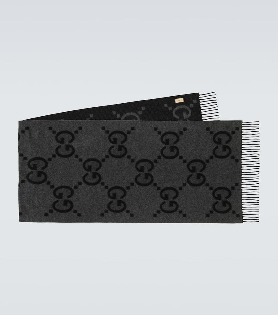 商品Gucci|羊绒GG提花围巾,价格¥8163,第1张图片