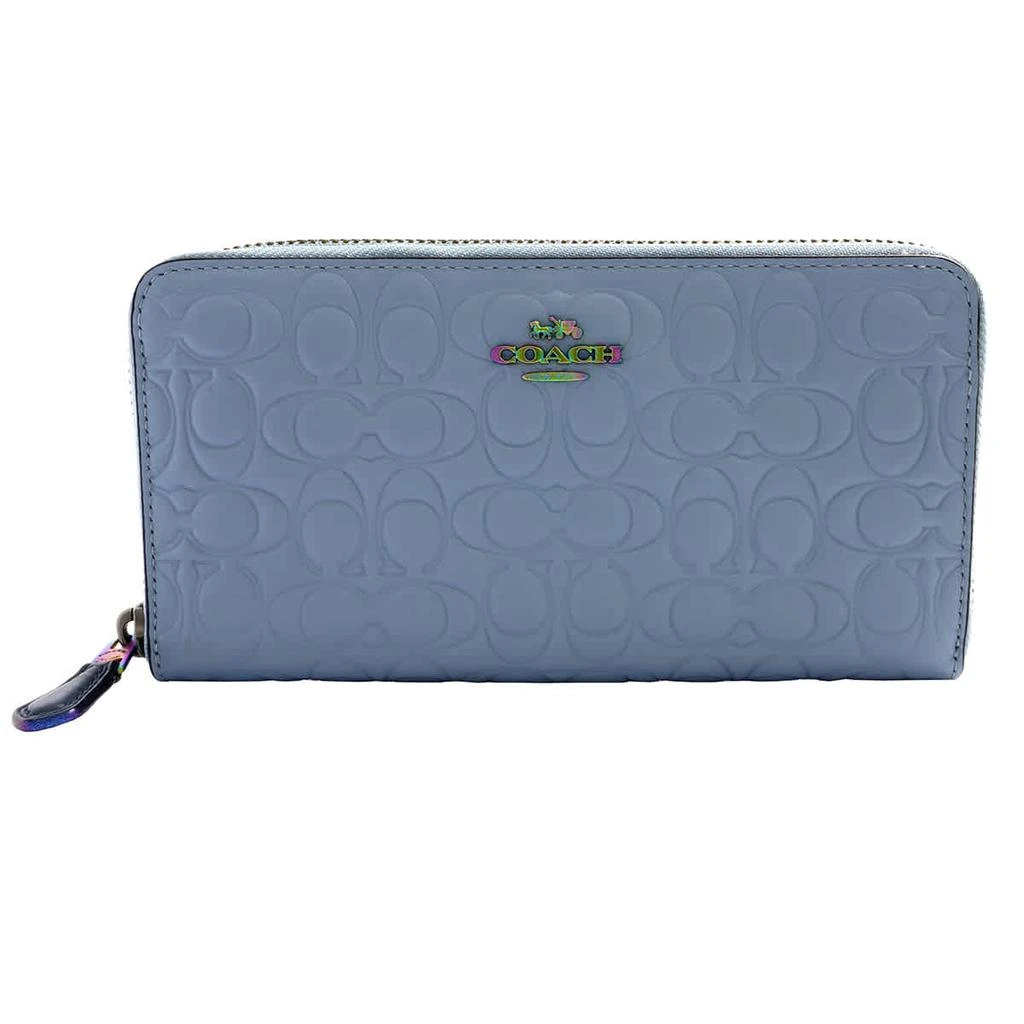 商品Coach|Coach Ladies Signature Accordion Zip Wallet,价格¥1035,第1张图片