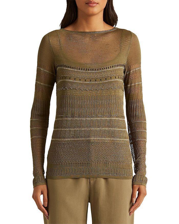 商品Ralph Lauren|Semi Sheer Lightweight Sweater,价格¥657,第3张图片详细描述