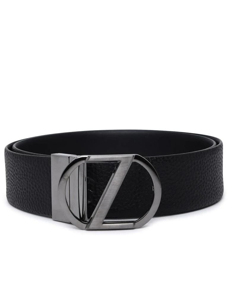 商品Zegna|BLACK LEATHER BELT,价格¥1482,第2张图片详细描述