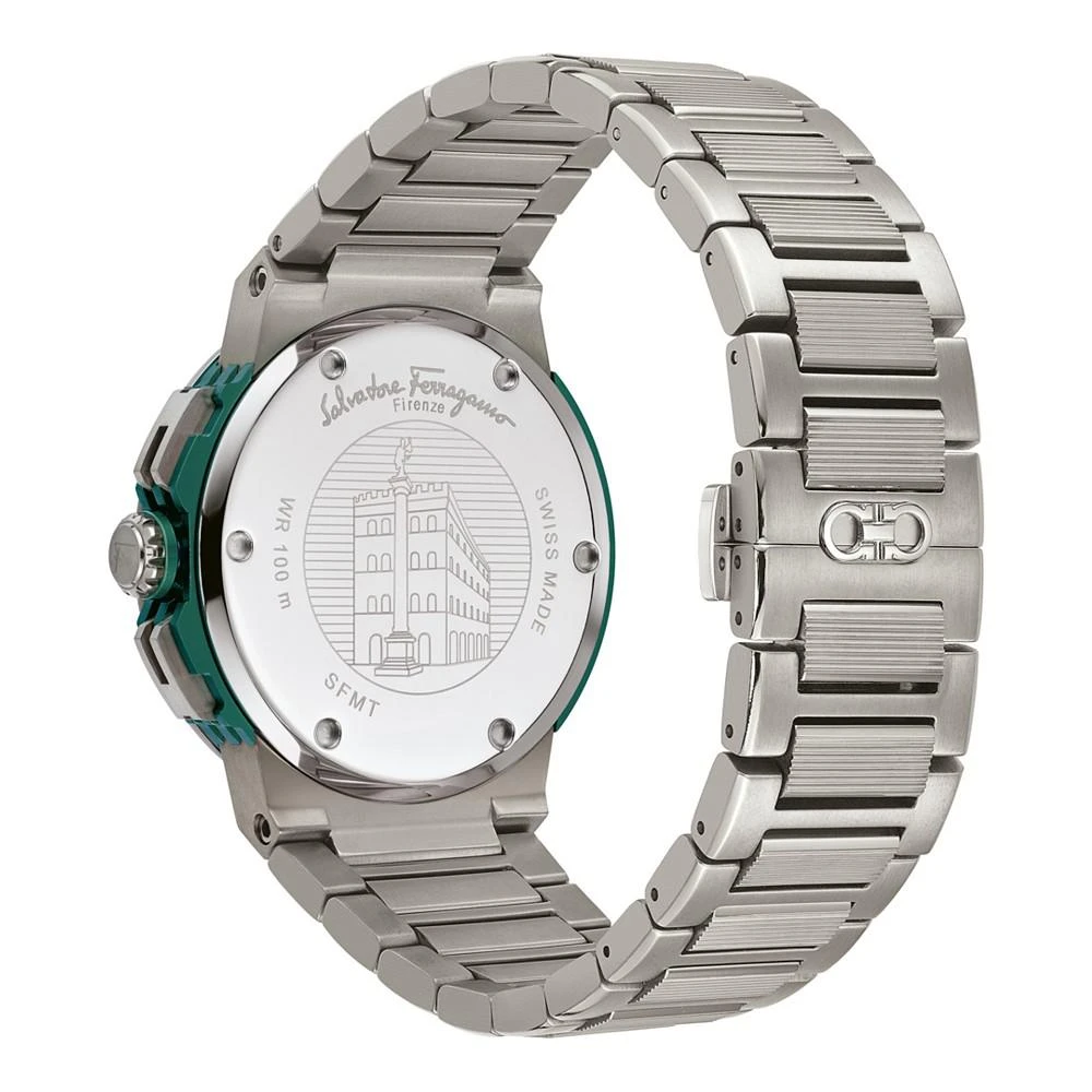 商品Salvatore Ferragamo|Men's Swiss Chronograph F-80 Titanium Bracelet Watch 44mm,价格¥10856,第3张图片详细描述