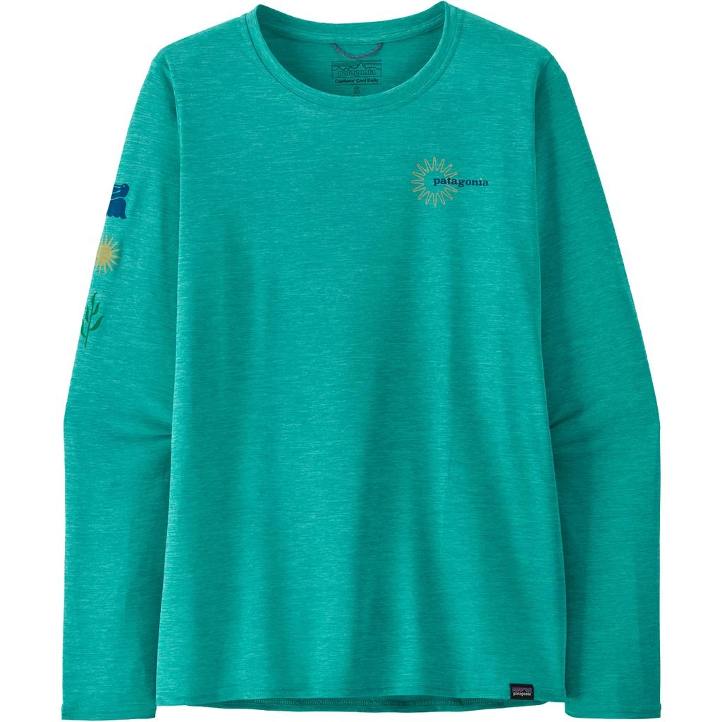 商品Patagonia|Women's Long Sleeved Capilene Cool Daily Graphic Shirt - Waters,价格¥363,第3张图片详细描述