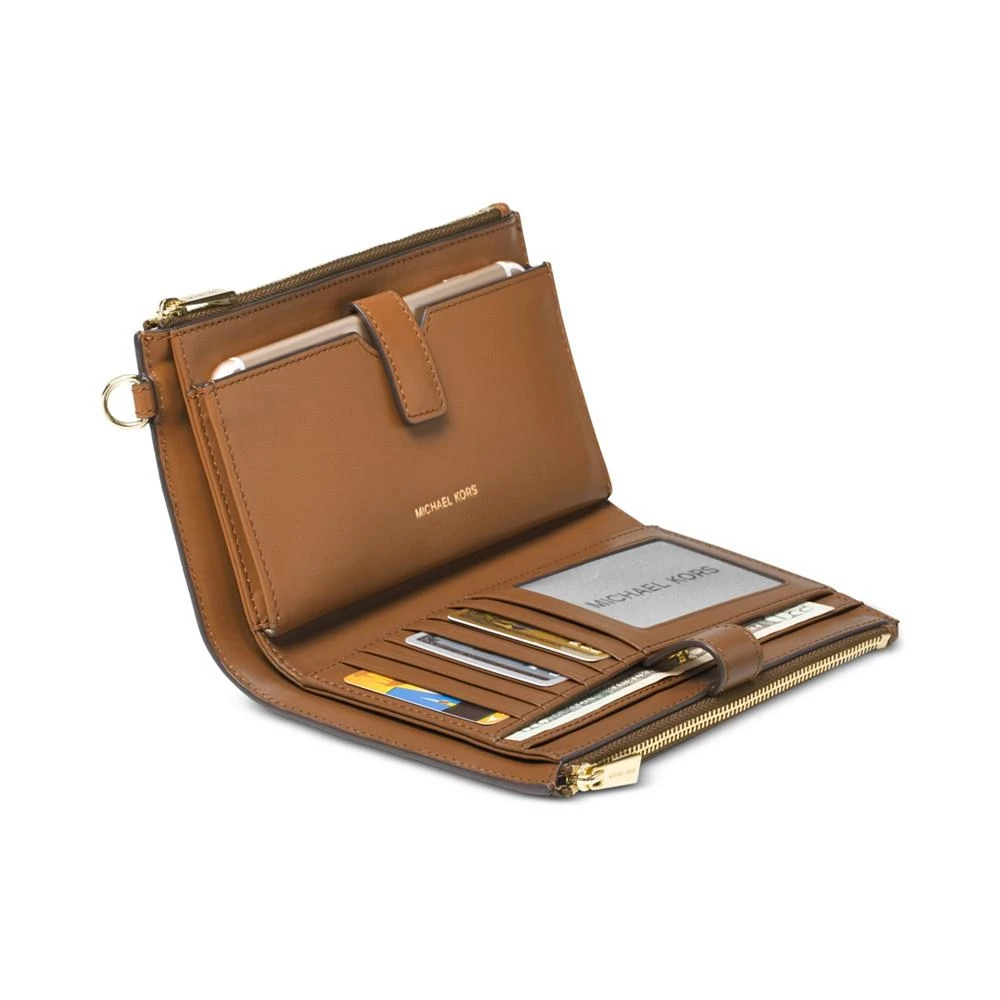商品Michael Kors|Signature Adele Double Zip Phone Wristlet,价格¥948,第3张图片详细描述