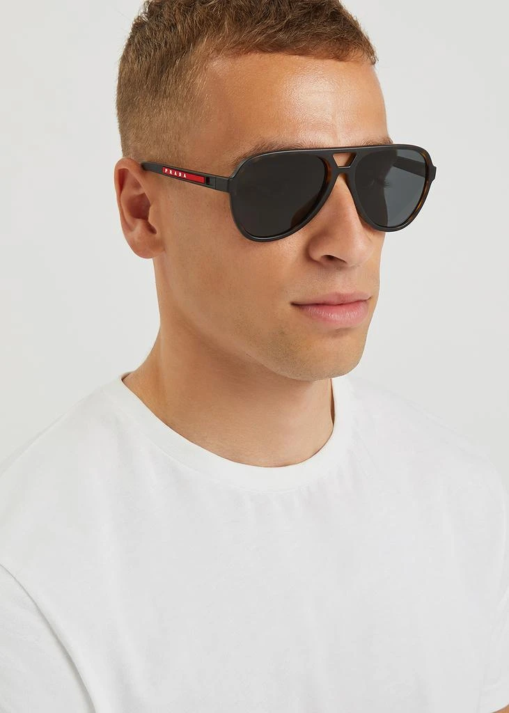 商品Prada|Tortoiseshell aviator-style sunglasses,价格¥961,第5张图片详细描述