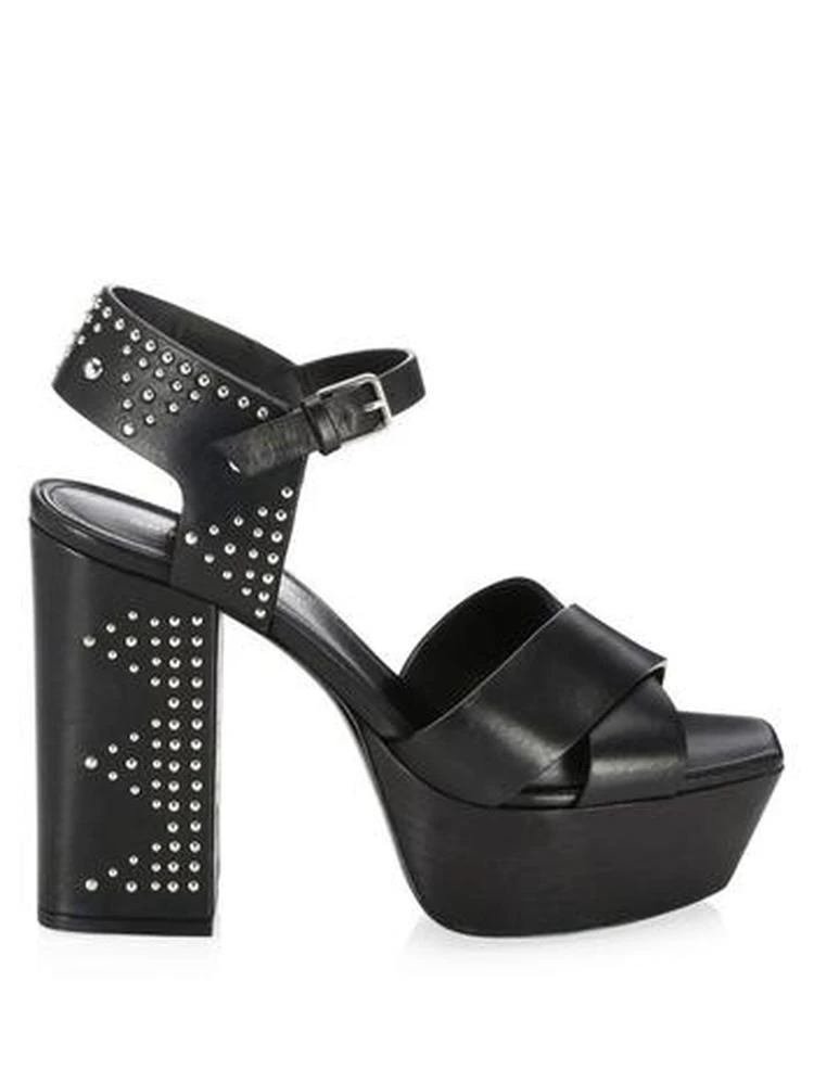 商品Yves Saint Laurent|Saint Laurent - Farrah Studded Platform Sandals,价格¥3599,第5张图片详细描述