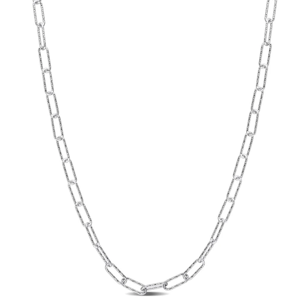 商品Mimi & Max|Fancy Paperclip Chain Necklace in Sterling Silver - 16 in,价格¥253,第1张图片