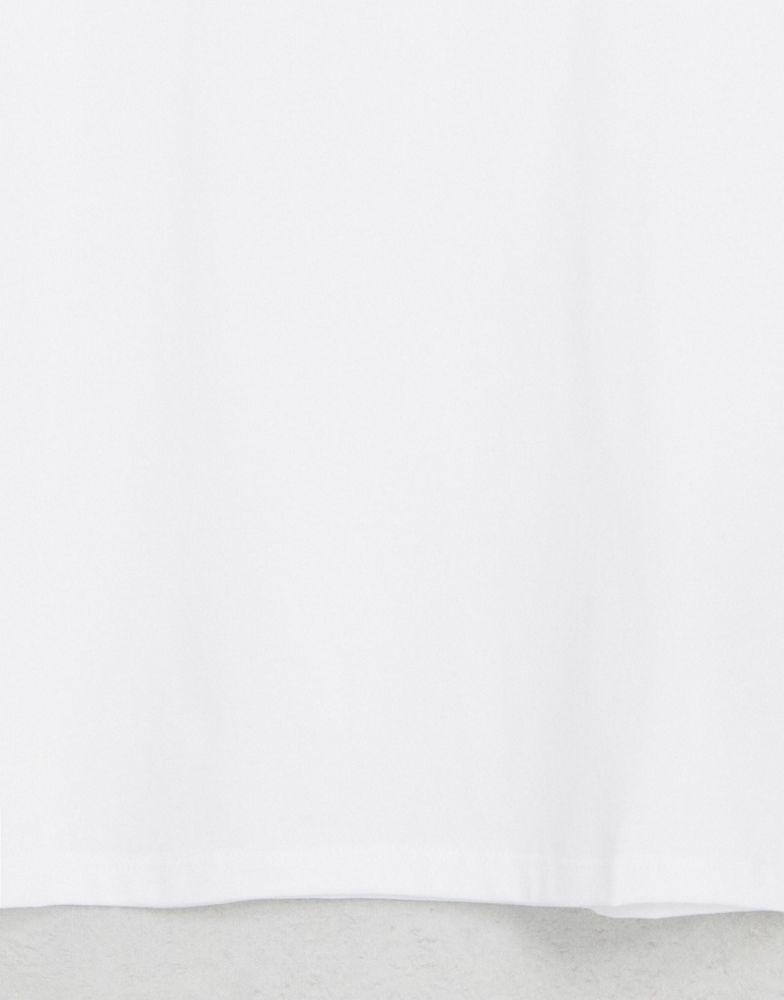Armani Exchange block AX print t-shirt in white商品第4张图片规格展示